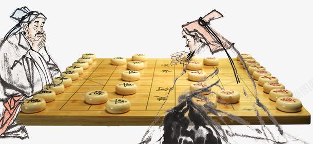 两个人下象棋png免抠素材_88icon https://88icon.com 象棋 人物 对弈 棋 PNG图片 免费PNG