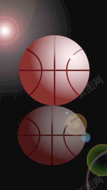 黑色扁平篮球图案背景图背景