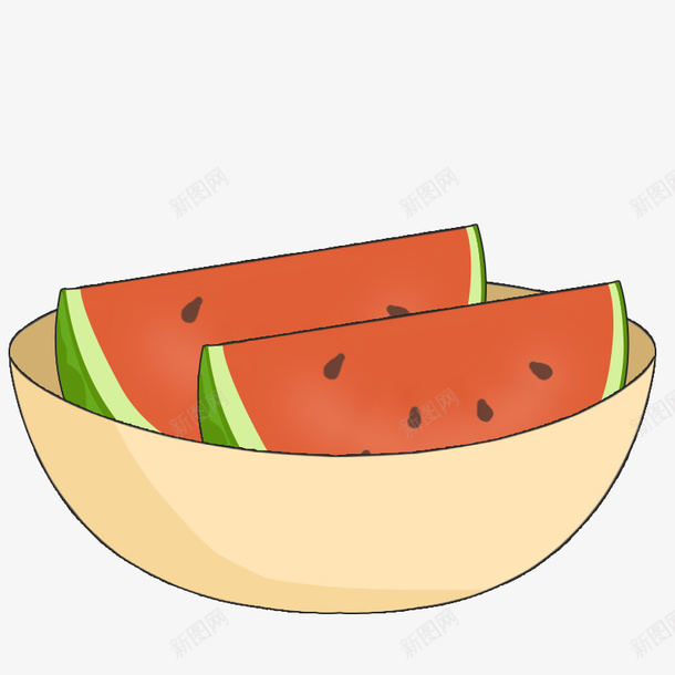 切好的西瓜带盆png免抠素材_88icon https://88icon.com 西瓜 西瓜喷 切西瓜 吃西瓜