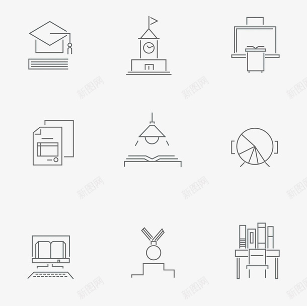 手绘黑色线条学习用品png免抠素材_88icon https://88icon.com 黑色手绘 线条 学习用品 教室 教课 课堂图标 手绘