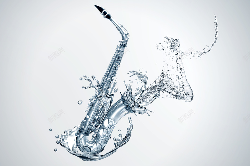 萨克斯水花海报psd设计背景_88icon https://88icon.com 乐器创意海报 萨克斯 乐器 水花 音乐
