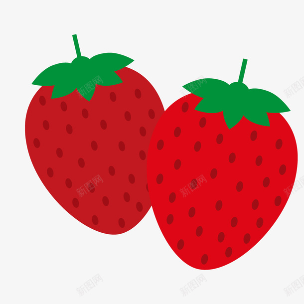 红色的卡通草莓效果图png免抠素材_88icon https://88icon.com 草莓 水果 红色草莓 叶子 效果图 卡通草莓