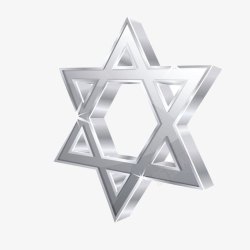 金属六角星图片素材