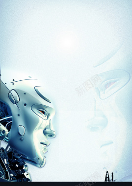 创意未来科技人工智能海报背景psd背景