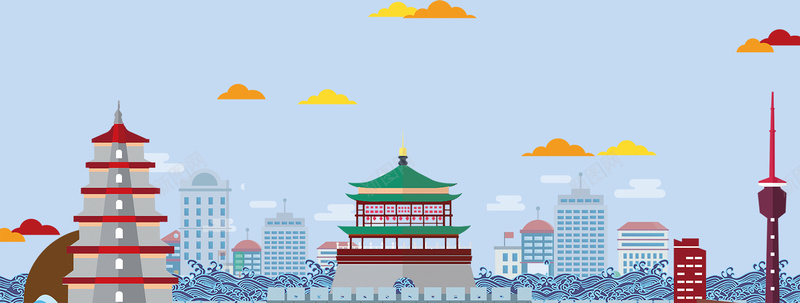 国庆节出游度假扁平蓝色bannerpsd设计背景_88icon https://88icon.com 旅游旅游海报 旅游宣传单 旅游景点 秋季旅游 秋游 秋季景点推荐 旅游广告 旅游画报 旅游攻略 旅