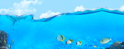 淘宝广告ba海底世界背景高清图片