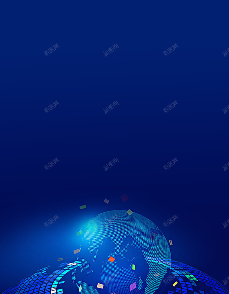 智能时代科技海报jpg设计背景_88icon https://88icon.com 引领未来 智能时代 地球 科技 蓝色 人工智能 大数据时代 区块链