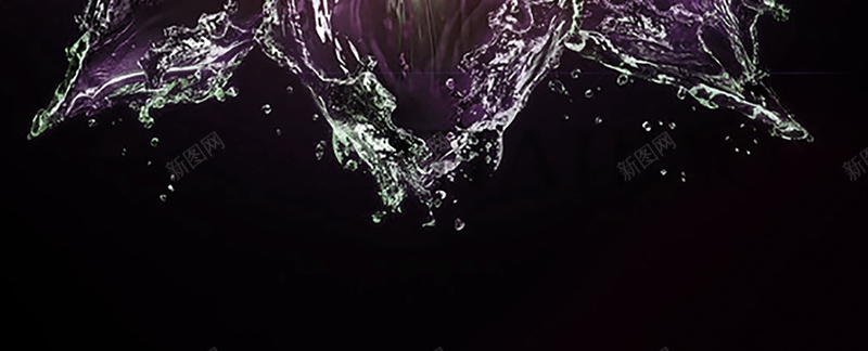 水合成花光效海报背景模板jpg设计背景_88icon https://88icon.com 合成花 光效 海报 紫色 水 创意