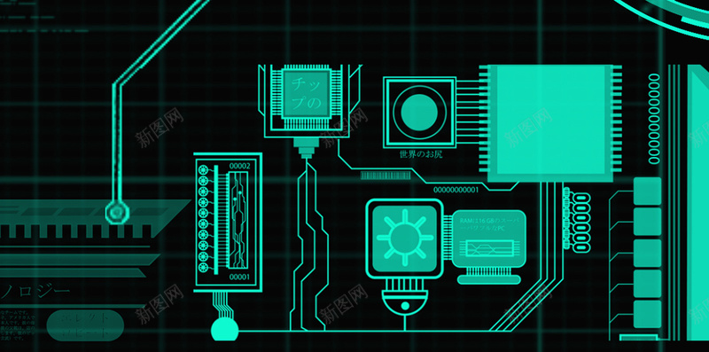 电子科技H5背景素材jpg设计背景_88icon https://88icon.com 图标 数据 电子 科技 绿色 商业 H5 科幻 商务