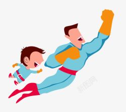 卡通超人爸爸图片素材