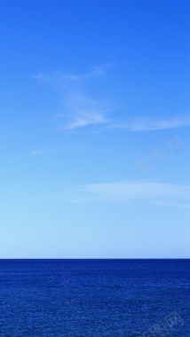 蓝天白云大海风景H5背景背景