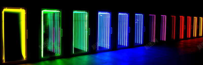 简约炫彩大门背景banner图psd设计背景_88icon https://88icon.com 唱吧 素材 海报 活力 海报banner KTV 科技 科幻 商务