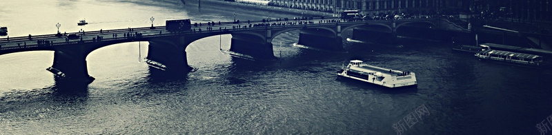 欧美大桥banner创意设计背景