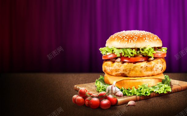 餐饮美食海报背景背景