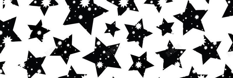 黑白配星星背景图背景