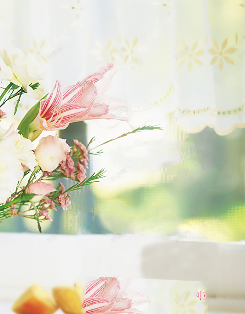 淡雅花朵美容化妆品促销海报背景素材psd设计背景_88icon https://88icon.com 化妆品海报 海报促销 美容素材 花朵素材 促销海报