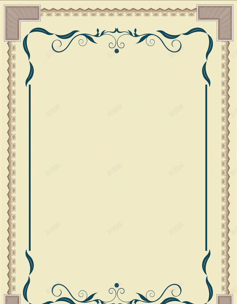 复古花边认证框框jpg设计背景_88icon https://88icon.com 复古 框框 花边 认证