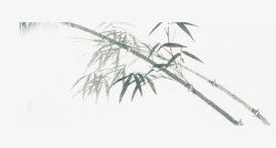水墨画竹子素材