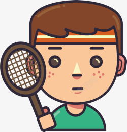 打网球的男孩网球运动员高清图片