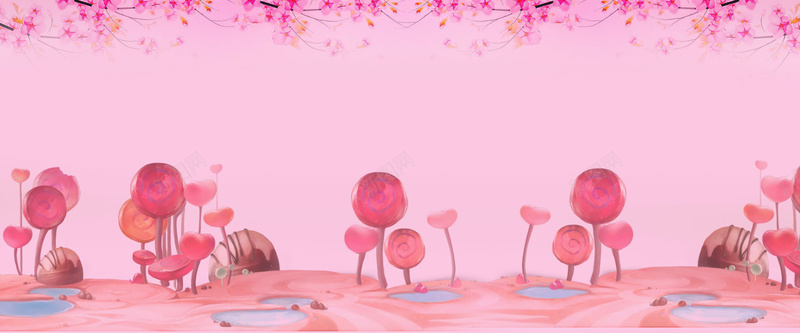 粉色梦幻背景免费下载背景