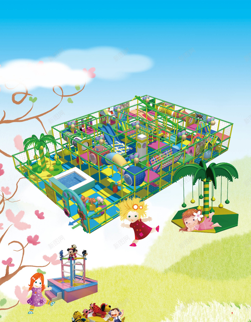 儿童乐园开业海报背景素材psd设计背景_88icon https://88icon.com 图片下载 儿童乐园 六一节 游乐园 卡通儿童 儿童乐园开业海报 淘气堡 开业宣传图片
