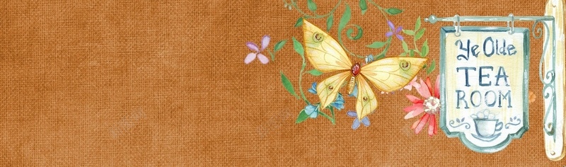 蝴蝶招牌背景图背景