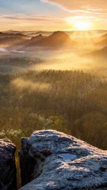 风景日出背景背景