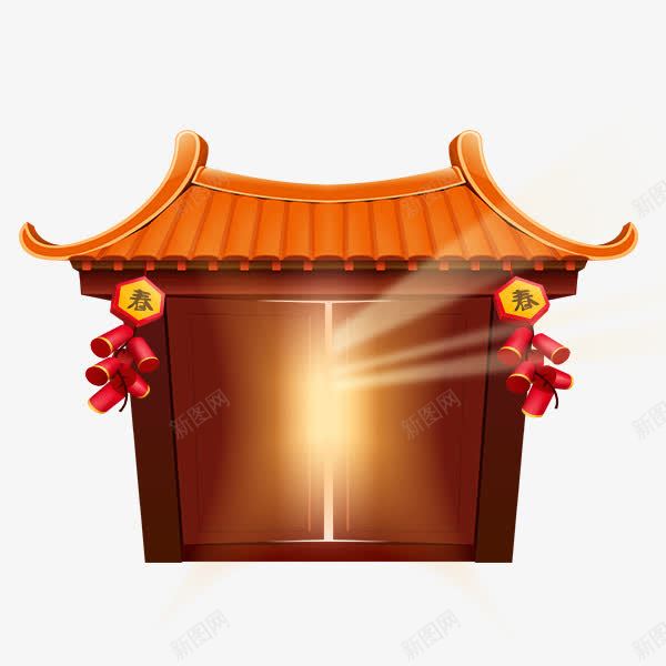 传统中国风建筑png免抠素材_88icon https://88icon.com 2018狗年 建筑 鞭炮 传统 中国风 矢量图案