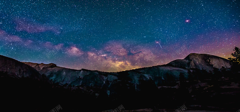 摄影夜景背景jpg_88icon https://88icon.com 手绘 夜景 星星 黑色 流星 海报banner 摄影 风景