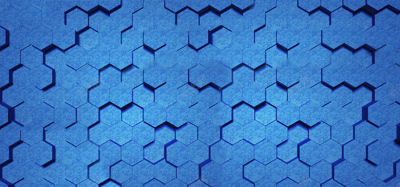 六边形凹凸背景背景