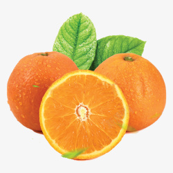 新鲜可口橙子素材