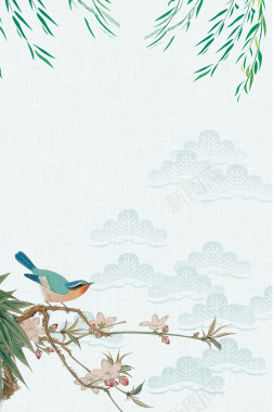 清明节中国传统psd分层banner背景
