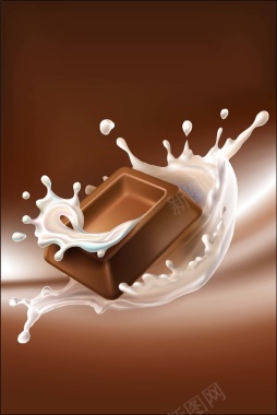 唯美简约美食巧克力主题背景图背景