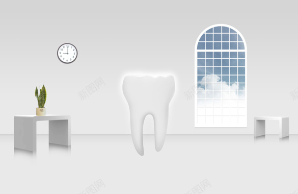 牙齿医疗海报背景素材背景