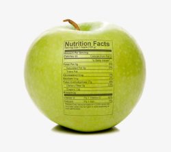 印有印有标签的苹果高清图片