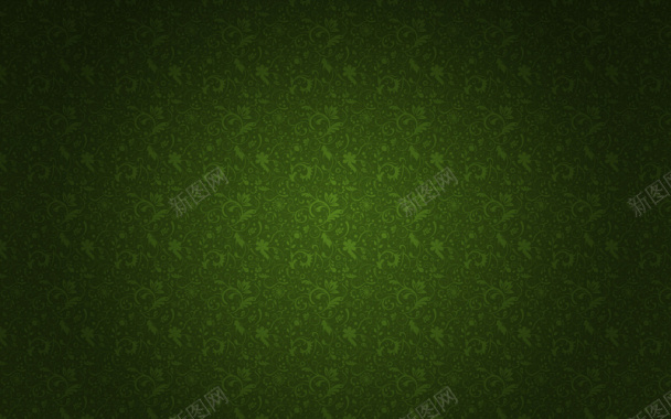绿色植物花纹背景图背景