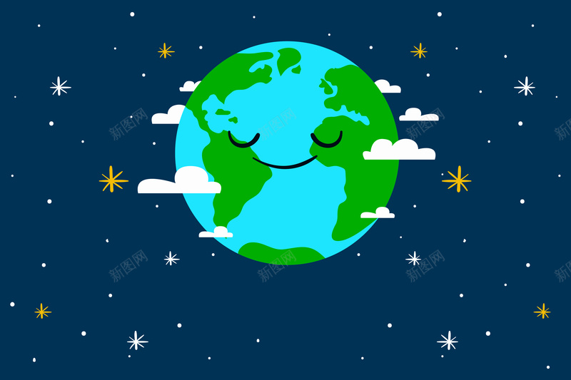 卡通拟人宇宙地球背景素材eps设计背景_88icon https://88icon.com 卡通 地球 宇宙 拟人 背景 素材 世界地球日 环保 绿色