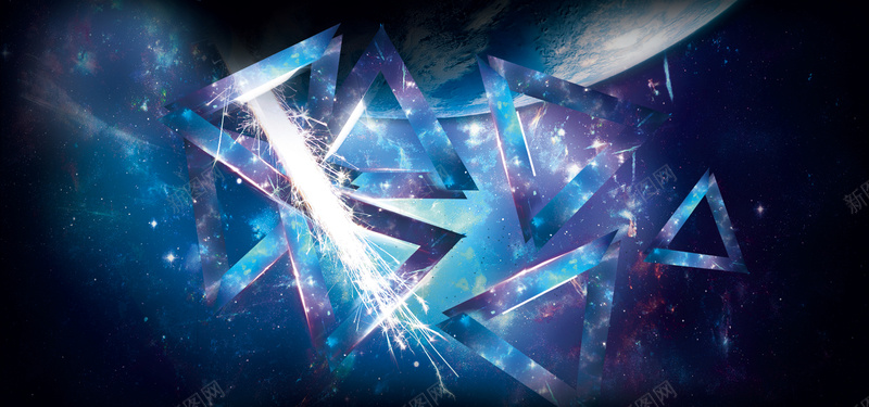 绚丽科幻背景素材psd设计背景_88icon https://88icon.com 海报展板 炫酷海报 国外海报设计 黑色酷炫海报 海报banner 大气 星空 爆炸 科幻 三角