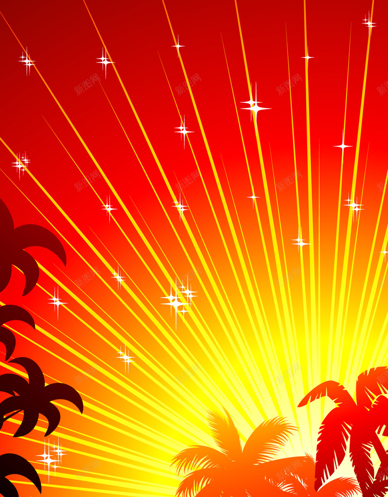 椰子树背景jpg设计背景_88icon https://88icon.com 手机背景 椰子树 几何 扁平 渐变 APP背景 H5背景 H5 h5