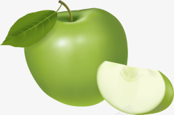 卡通版青苹果水果素材