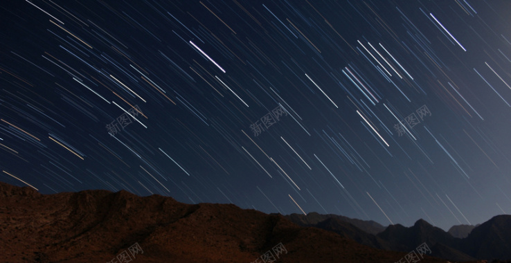 夜景星空摄影平面广告背景