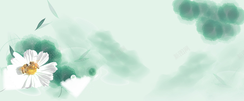 小清新绿色淘宝蜂蜜banner喷墨手绘蜜蜂花psd设计背景_88icon https://88icon.com 小清新 绿色 淘宝 蜂蜜banner 喷墨手绘 蜜蜂 花 海报banner 卡通 童趣 手绘