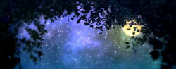 外太空他所蓝色星空背景高清图片