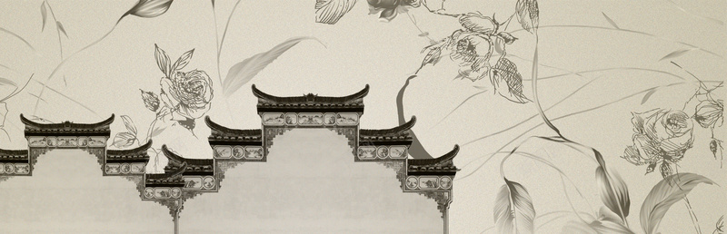 中式建筑马头墙海报背景背景
