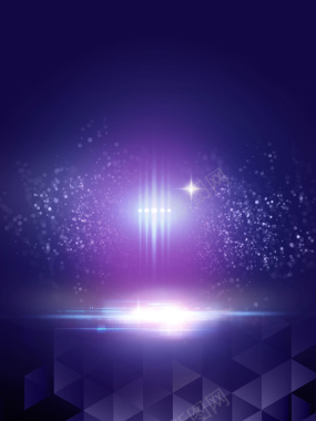 紫色星光梦幻海报背景素材背景