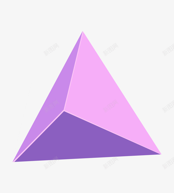 粉红色多边形几何体png免抠素材_88icon https://88icon.com 红色多边形几何体 立体图形 3D图 不规则图形