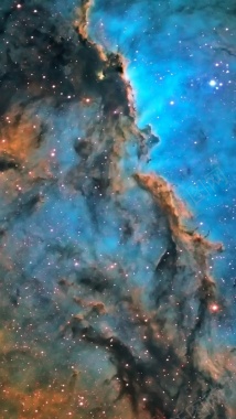 科幻蓝色宇宙星空H5背景背景