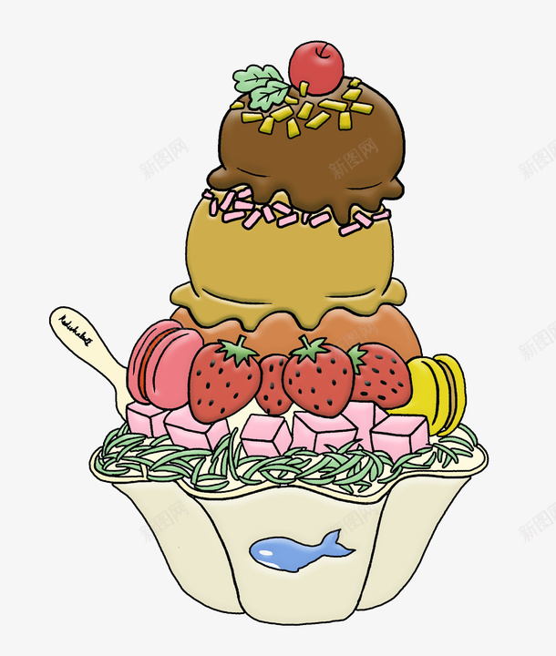 立体草莓水果蛋糕可爱的png免抠素材_88icon https://88icon.com 草 莓 蛋 糕