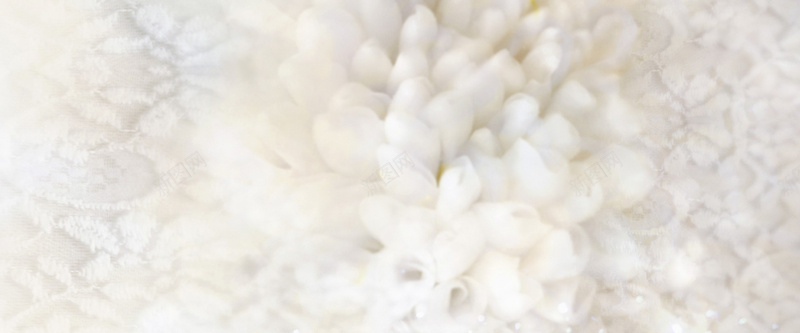 白色花纹花朵造型米白背景