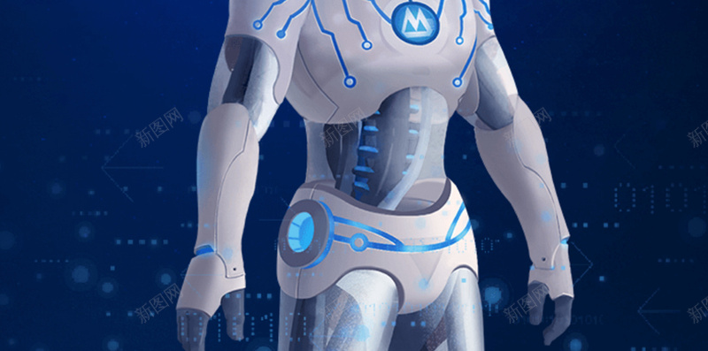 蓝色机器人时代H5背景jpg设计背景_88icon https://88icon.com 电子商务 互联网 机器人 科技 蓝色 高科技 智能 H5背景 蓝色背景 背景